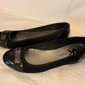 Anne Klein Sport black wedges size 11